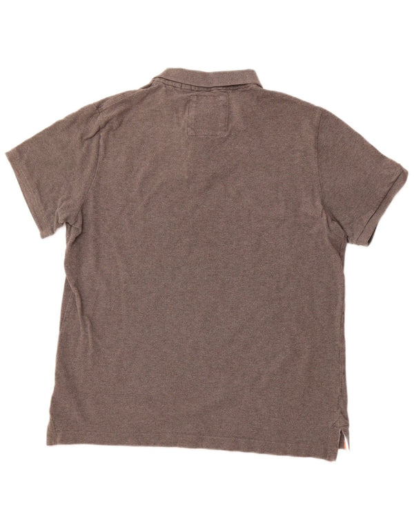 Polo grafica da uomo SUPERDRY 3XL cotone grigio