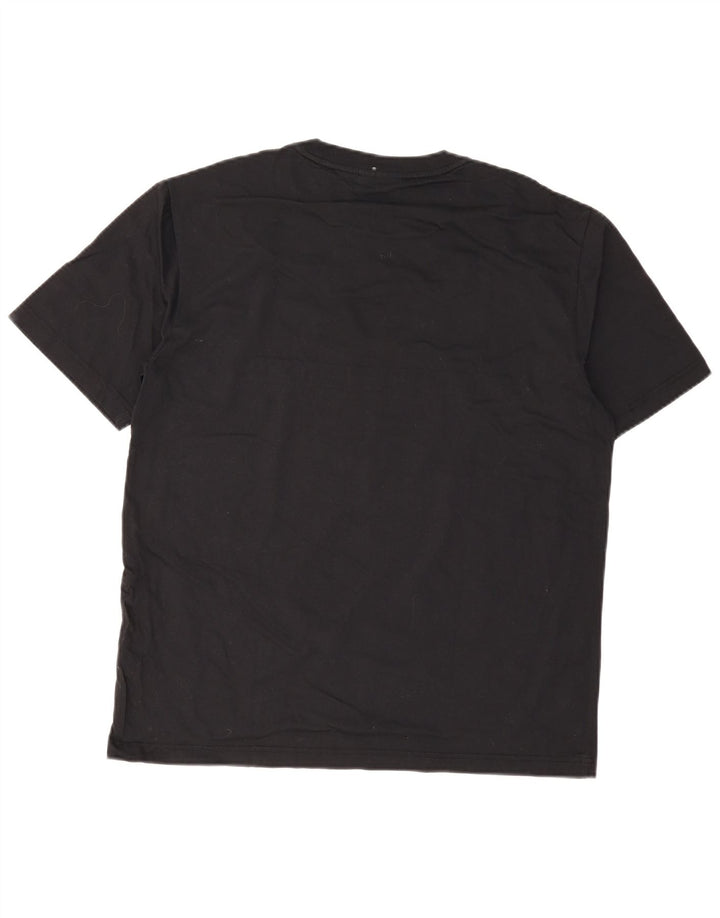 T-shirt grafica da uomo Tommy Hilfiger Top grande in cotone nero