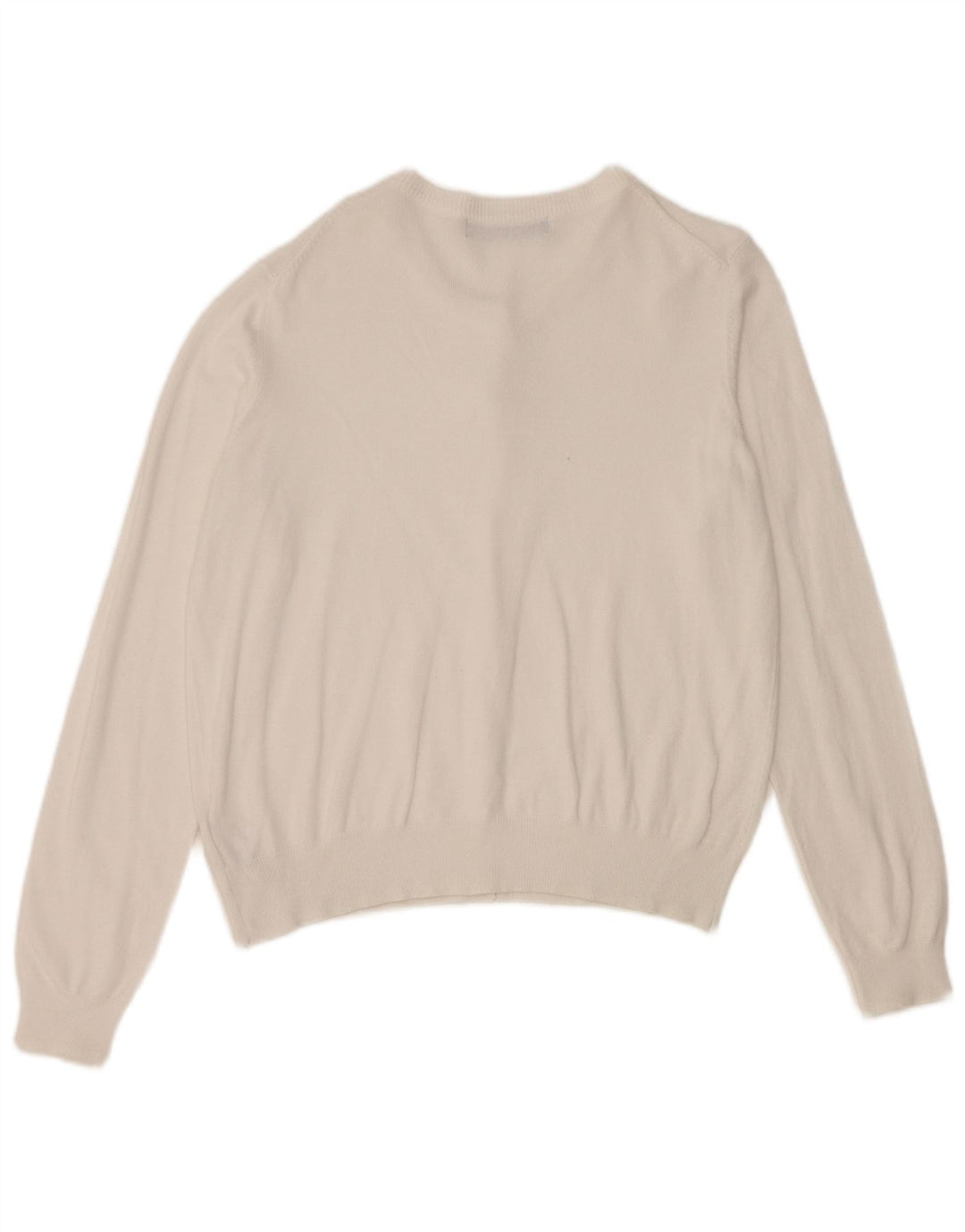 Maglione cardigan corto da donna Marks & Spencer UK 12 Viscosa bianca media