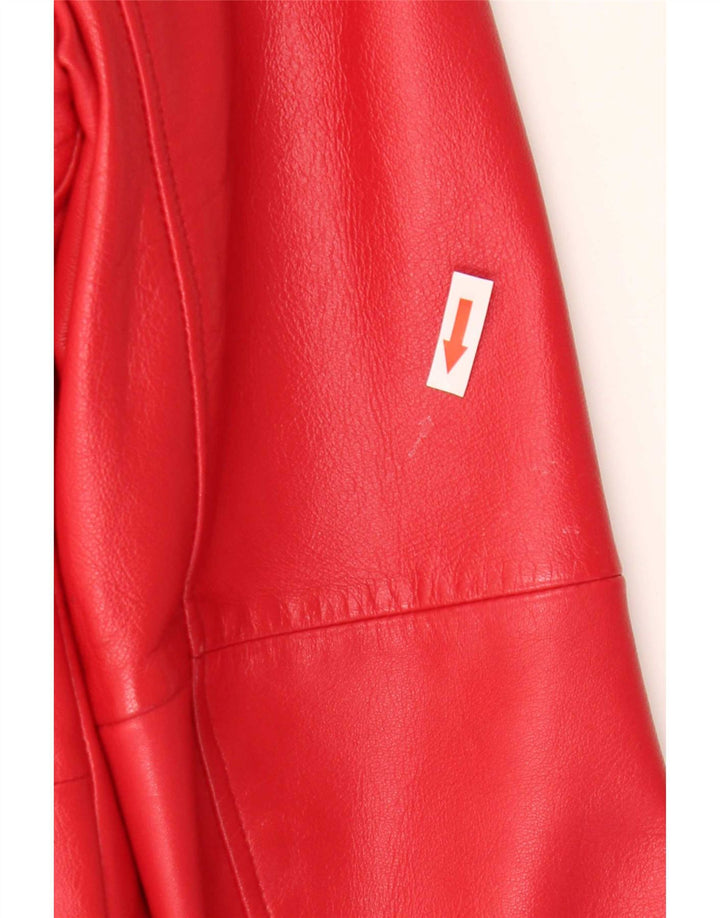 Giacca in pelle da donna Gerry Weber UK 12 Pelle rossa media