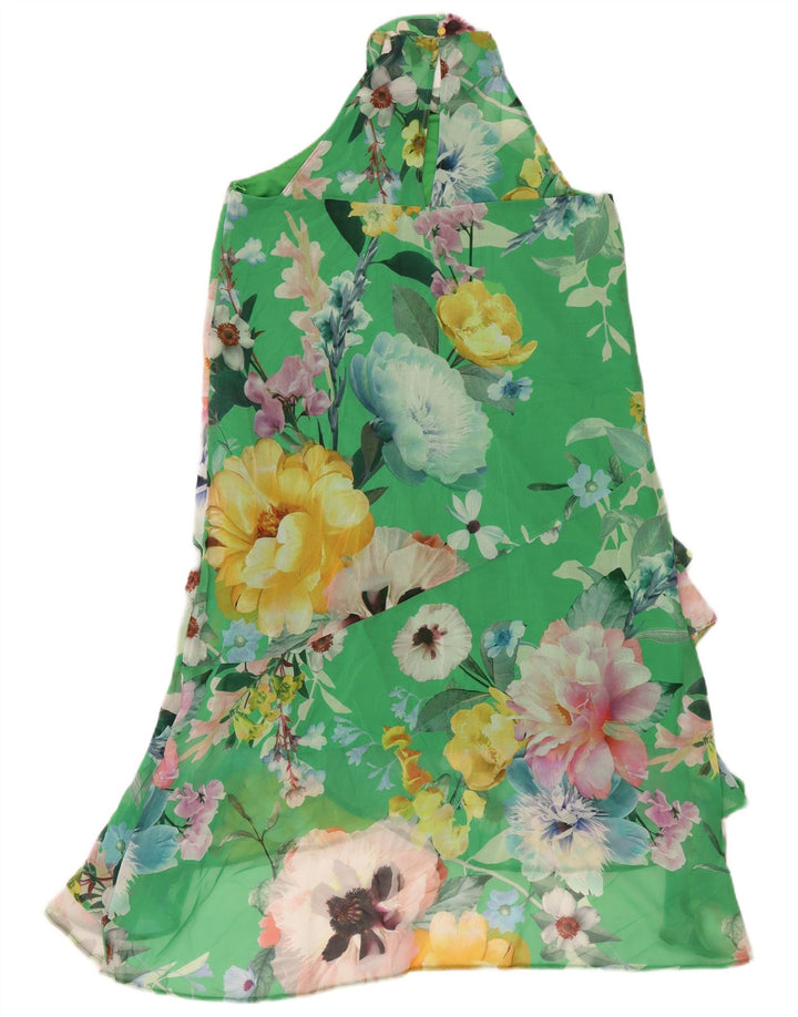 Abito Halter da donna Lipsy UK 12 Poliestere floreale verde medio
