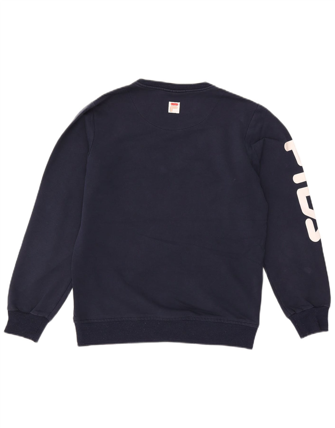Felpa grafica da donna Fila Jumper UK 16 Large Blu Navy Poliestere