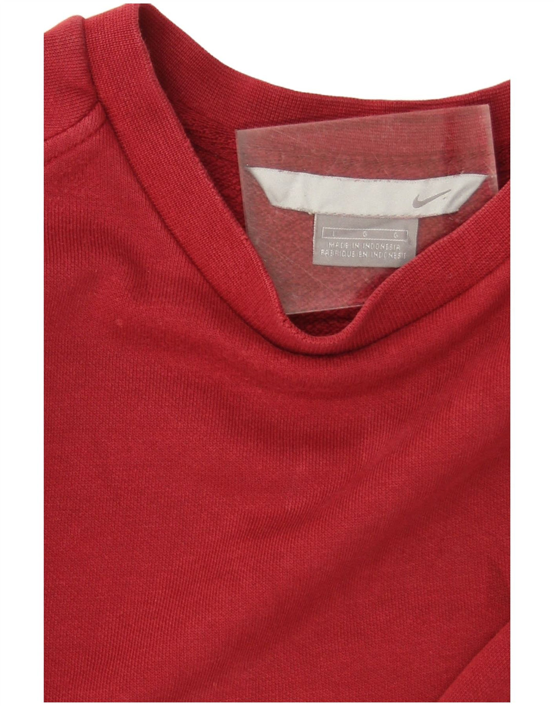Felpa Nike Uomo Maglione Large Rosso Cotone