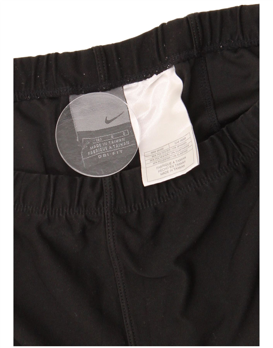 Pantaloni da tuta NIKE Dri Fit da donna UK 12 Medium Nero Poliestere