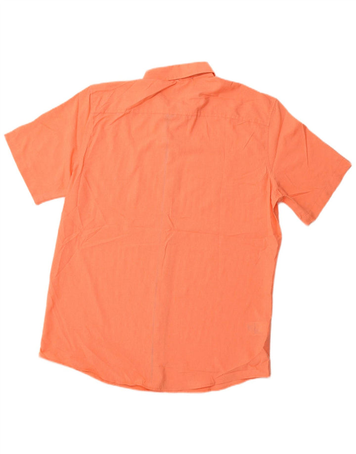 EDDIE BAUER Camicia da uomo a maniche corte vestibilità classica classica grande arancione