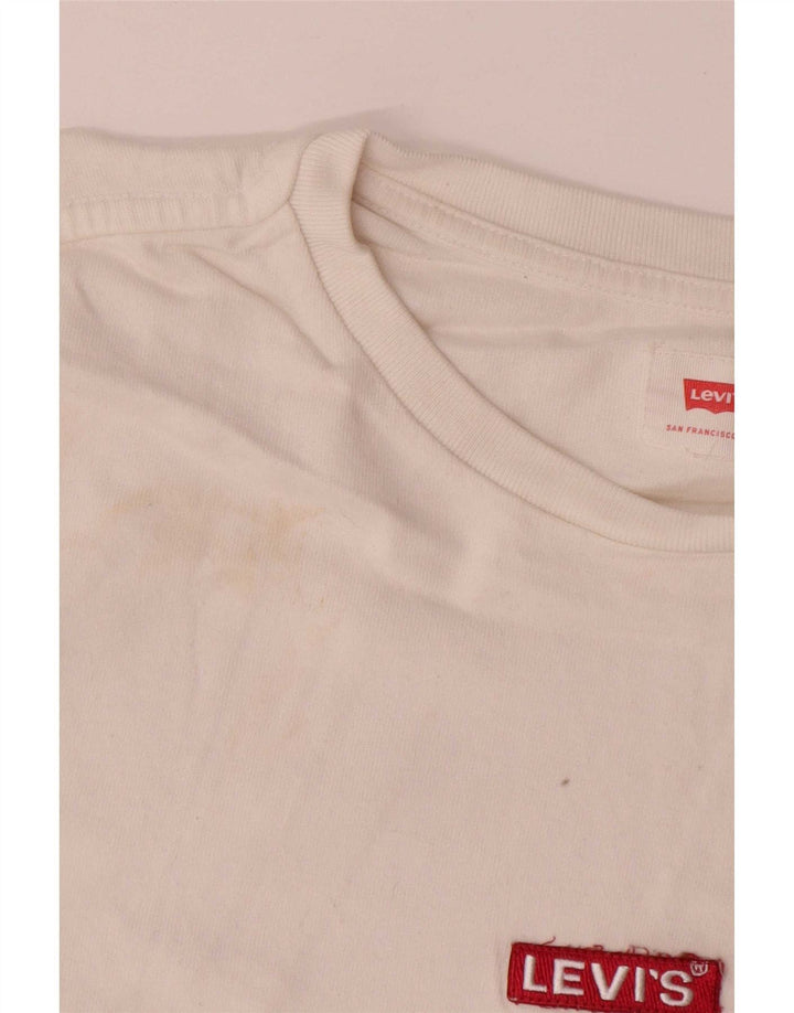 T-shirt da uomo Levi's Top in cotone bianco medio