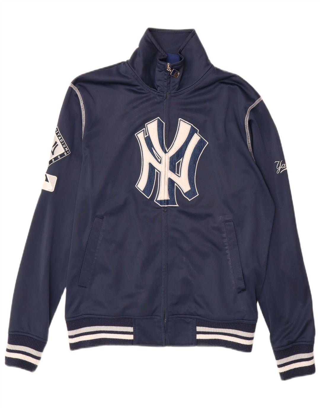 MAJESTIC Giacca da tuta da uomo dei New York Yankees piccola blu navy