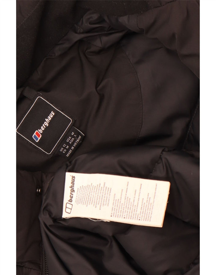 Cappotto imbottito con cappuccio da donna Berghaus UK 12 medio poliestere nero
