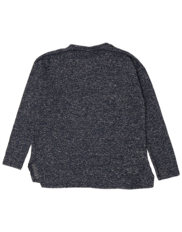 Felpa Zara per ragazze 11-12 anni in poliestere screziato blu navy