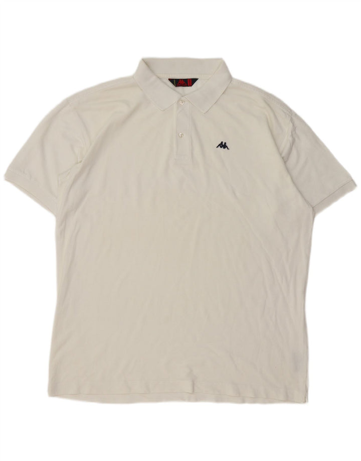 Polo Kappa Uomo 2XL Cotone Bianco