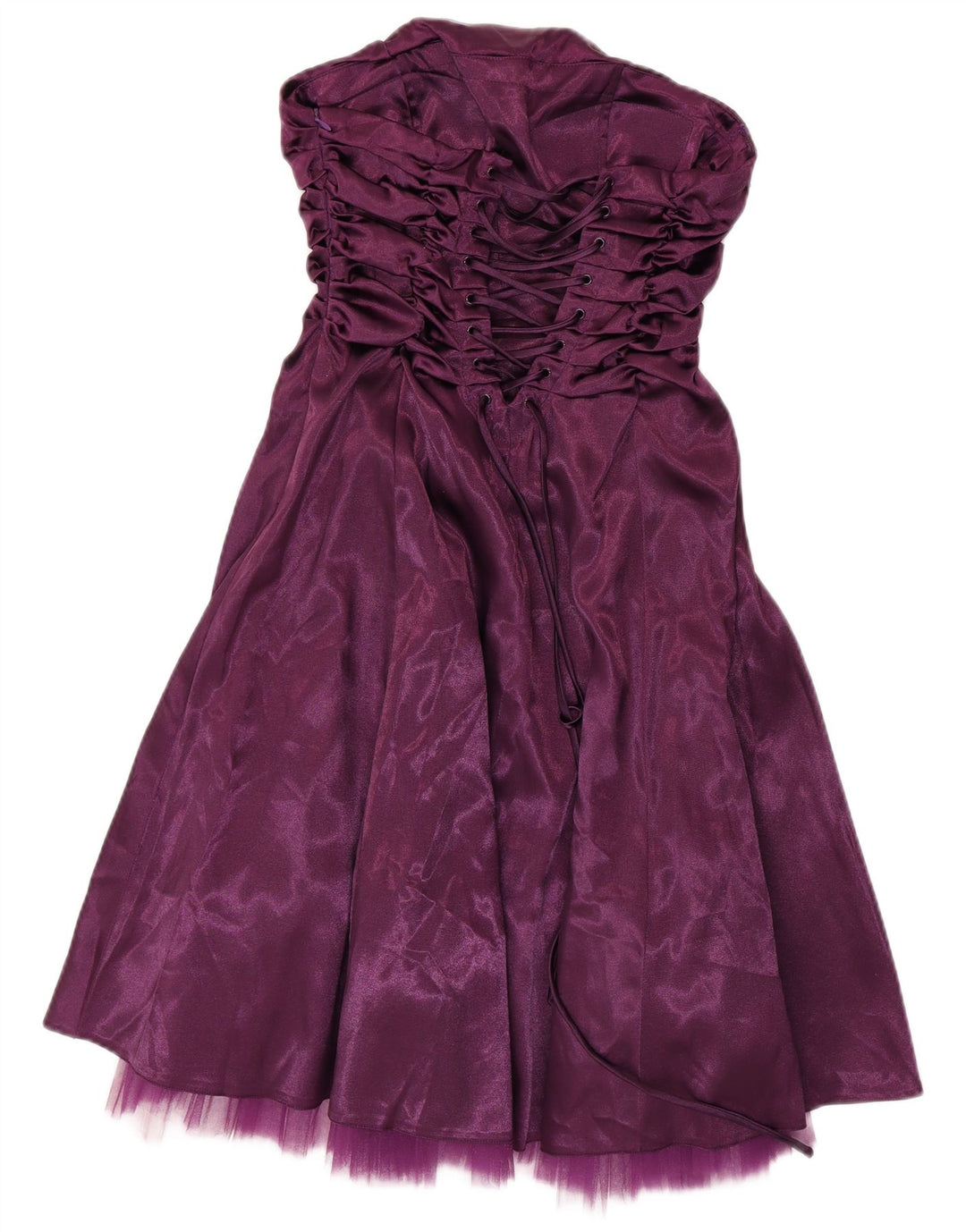 JUJU & CHRISTINE Womens Strapless Corset Dress US 4 Small Purple Polyester