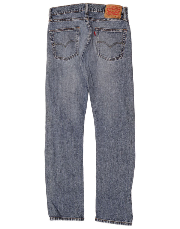 Jeans dritti slim fit 513 da uomo Levi's W30 L32 cotone blu classico