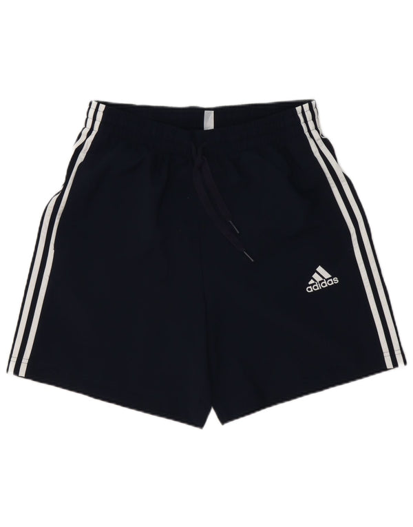 Pantaloncini sportivi da uomo Adidas medi in poliestere blu navy