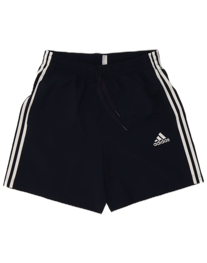 Pantaloncini sportivi da uomo Adidas medi in poliestere blu navy