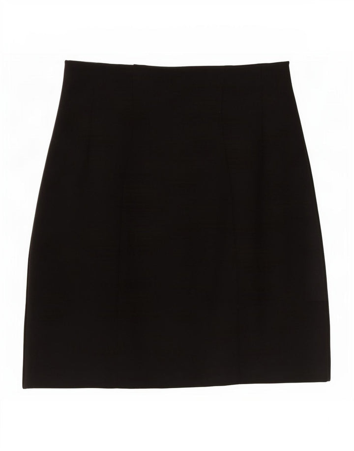Minigonna da donna Marks & Spencer UK 10 piccola W27 viscosa nera