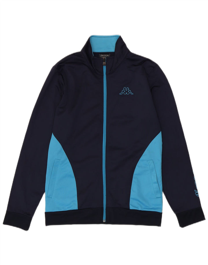 Giacca da tuta da donna Kappa UK 18 XL Poliestere color block blu navy