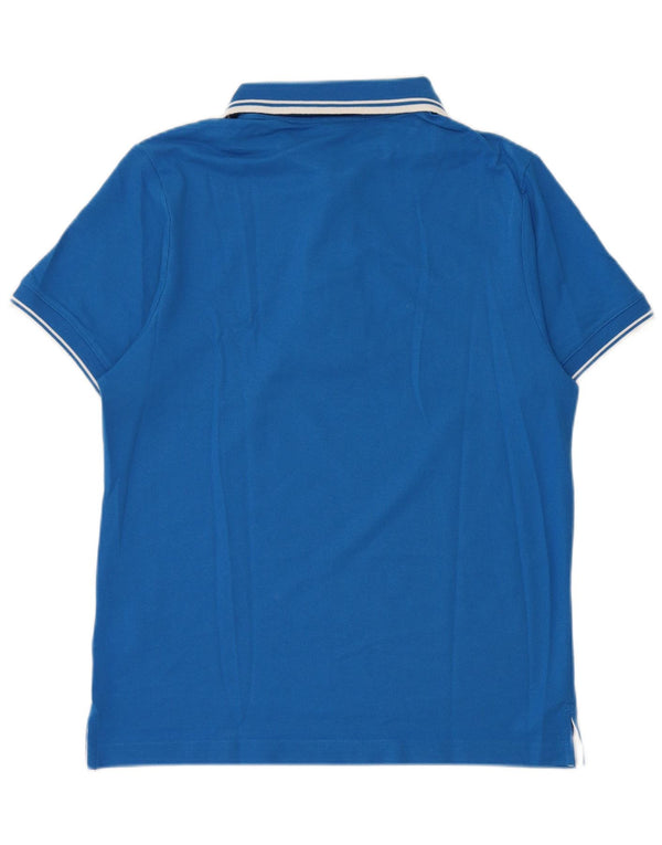 Polo grafica da uomo Champion piccola in cotone a righe blu