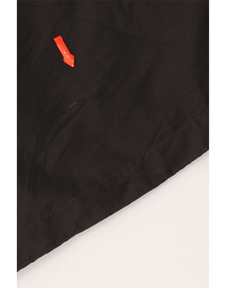 Giacca a vento con cappuccio da uomo Jack Wolfskin UK 40 grande poliestere nero