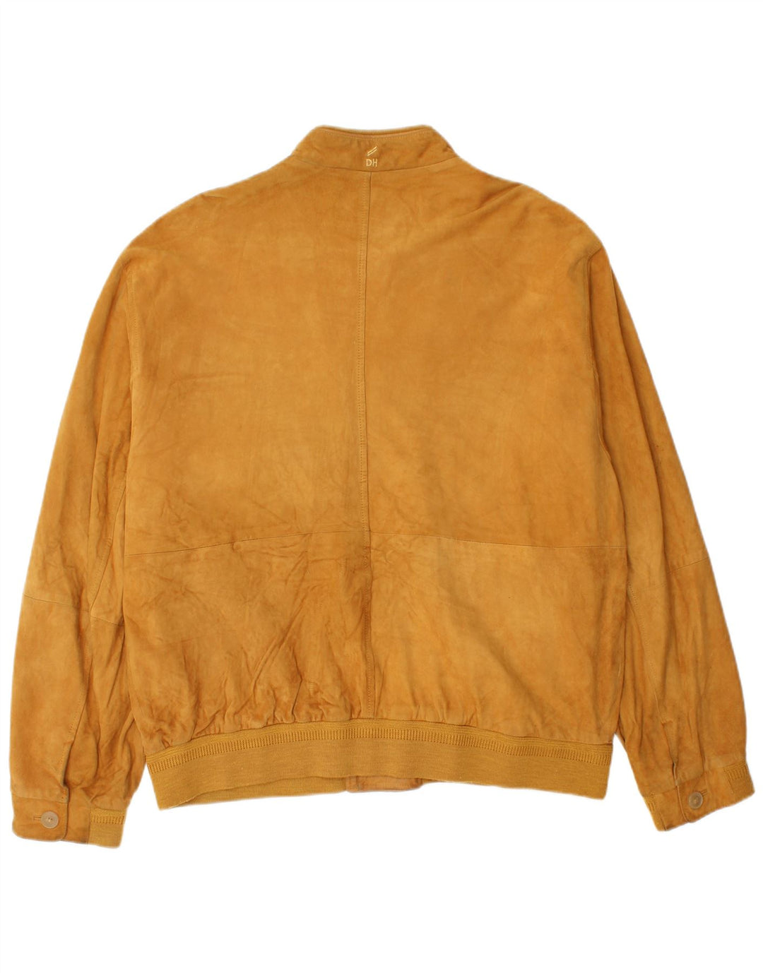 Giubbotto bomber in pelle scamosciata da uomo Daniel Hechter IT 54 2XL in pelle gialla
