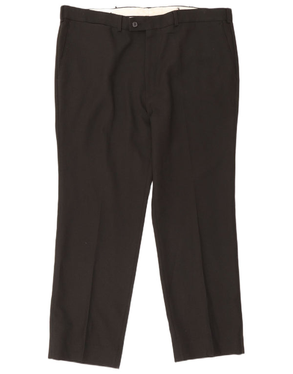 Pantaloni da abito dritti da uomo Farah W42 L30 neri