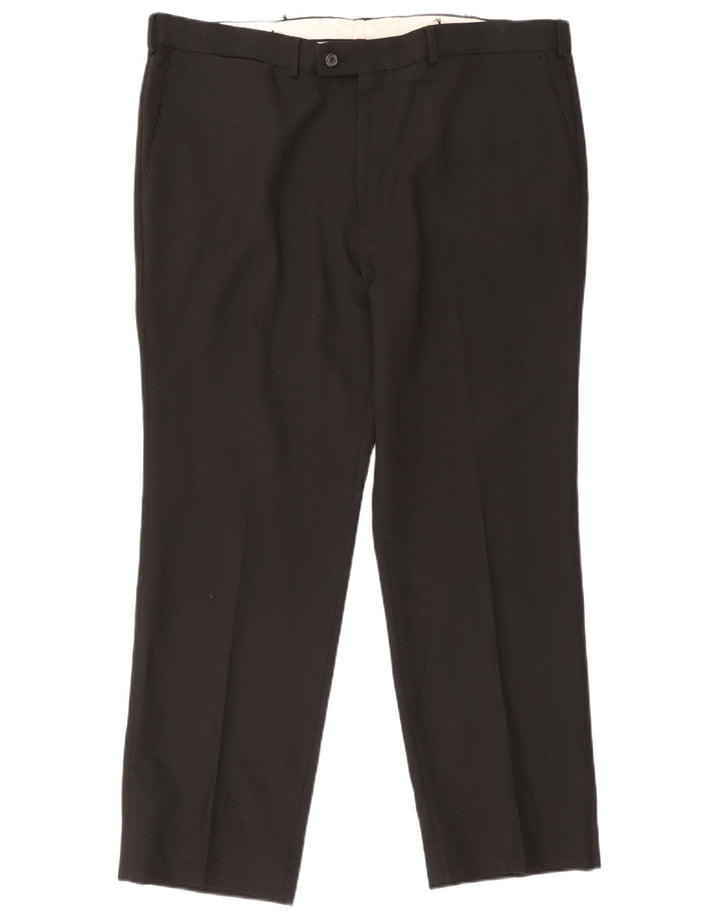 Pantaloni da abito dritti da uomo Farah W42 L30 neri