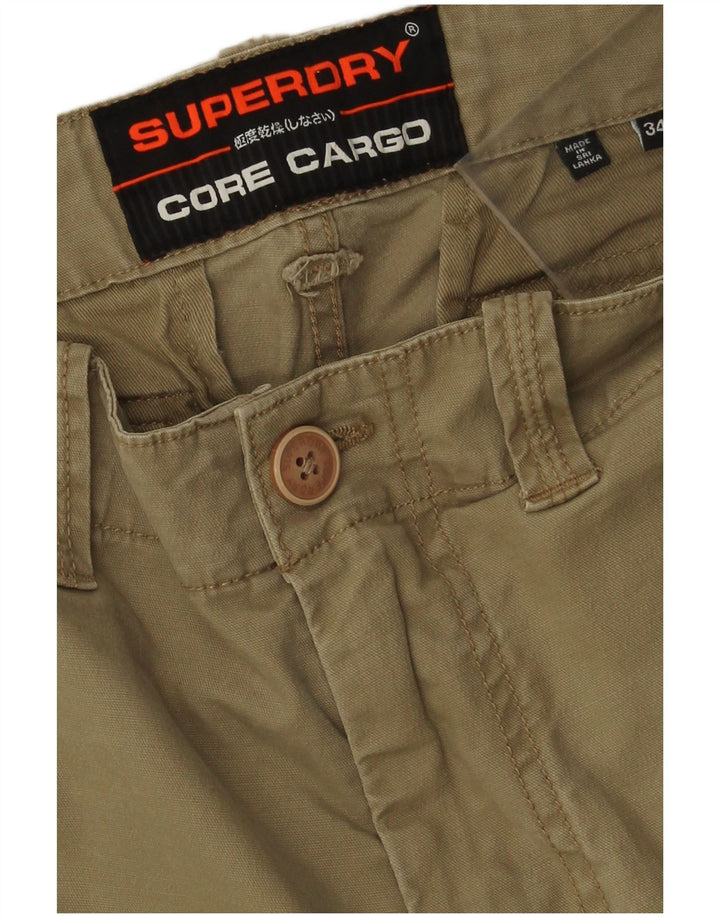 Pantaloncini cargo da uomo Superdry W34 Large Beige Cotton