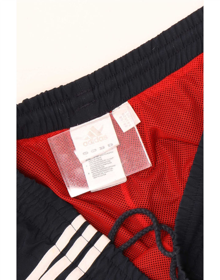 Pantaloni da tuta da uomo Adidas Large in poliestere blu navy