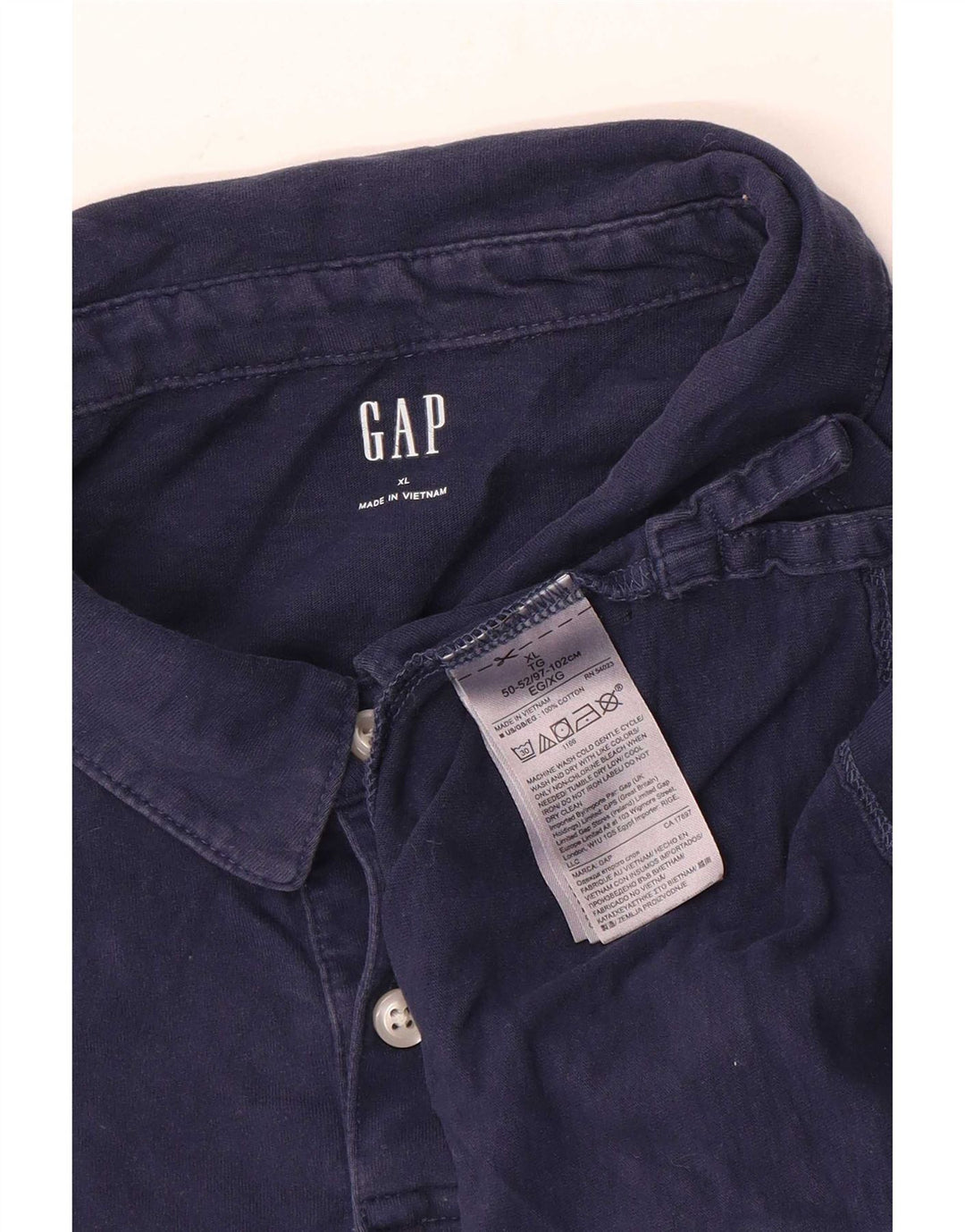 Polo da uomo Gap XL in cotone blu navy