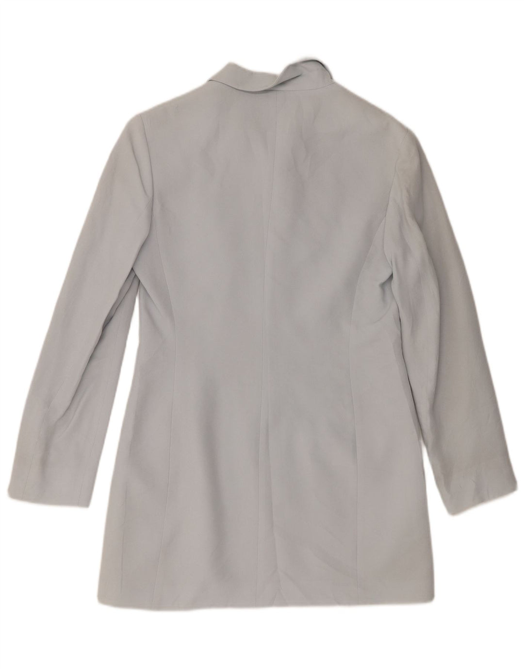 Giacca blazer lunga da donna a 4 bottoni Marella UK 10 Small Rayon blu