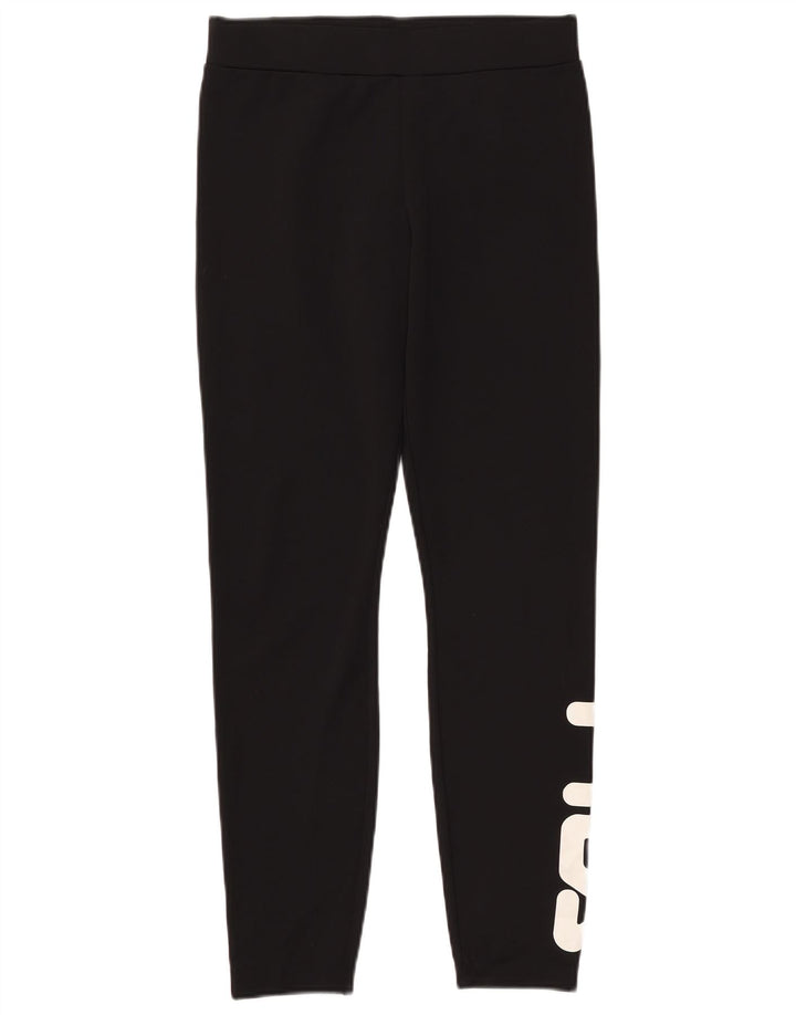 Leggings grafici da donna FILA UK 12 poliestere nero medio