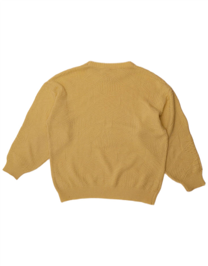 Maglione girocollo da uomo Mark Astor IT 52 Large Giallo geometrico
