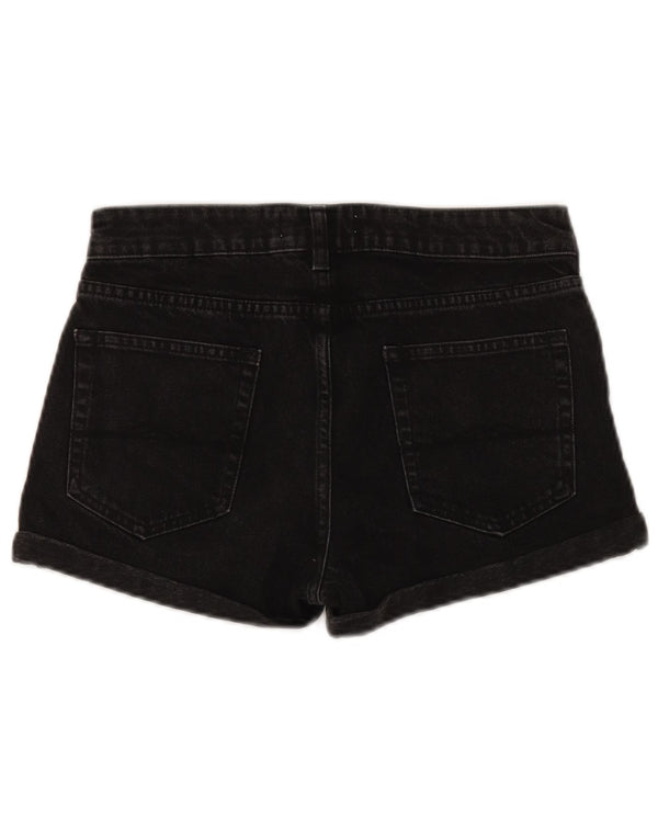 Pantaloncini di jeans da donna Jack Wills UK 8 piccoli W28 cotone nero