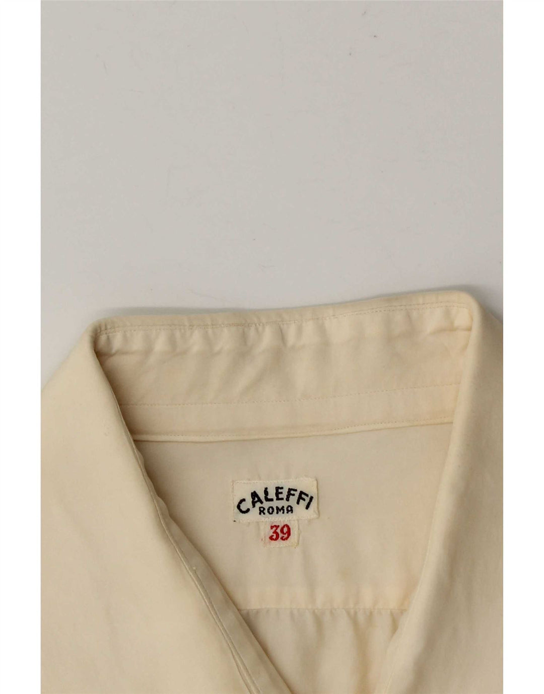 Camicia da uomo Caleffi taglia 39 media bianco sporco