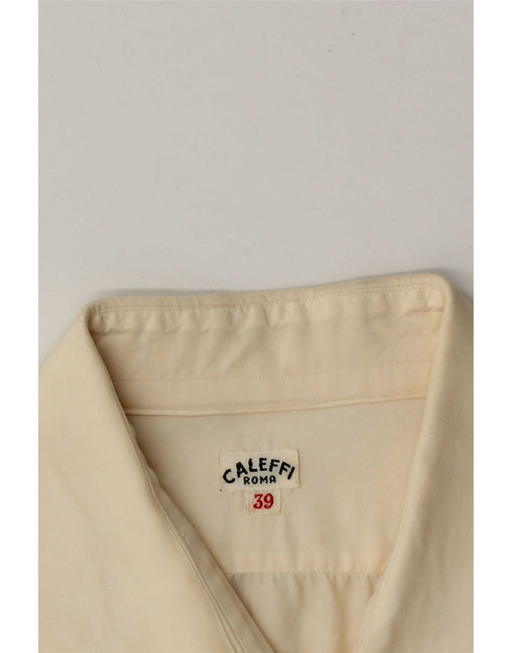 Camicia da uomo Caleffi taglia 39 media bianco sporco