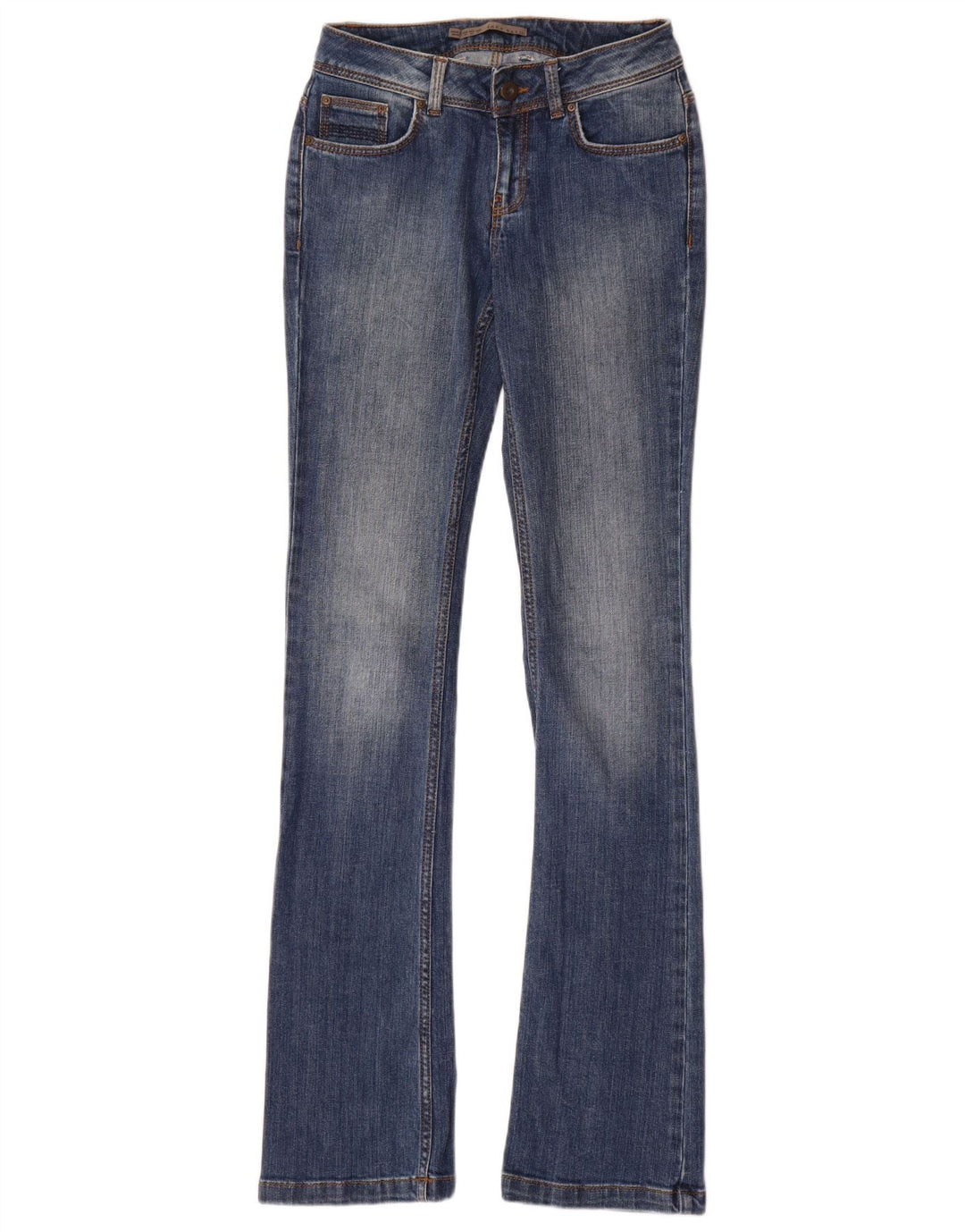 Jeans Bootcut da donna Zara EU 34 2XS W24 L35 cotone blu
