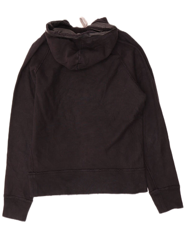 Maglione con cappuccio grafico da uomo Diesel in cotone nero medio