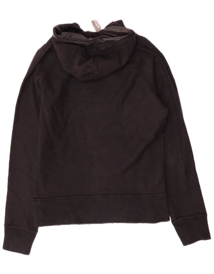 Maglione con cappuccio grafico da uomo Diesel in cotone nero medio