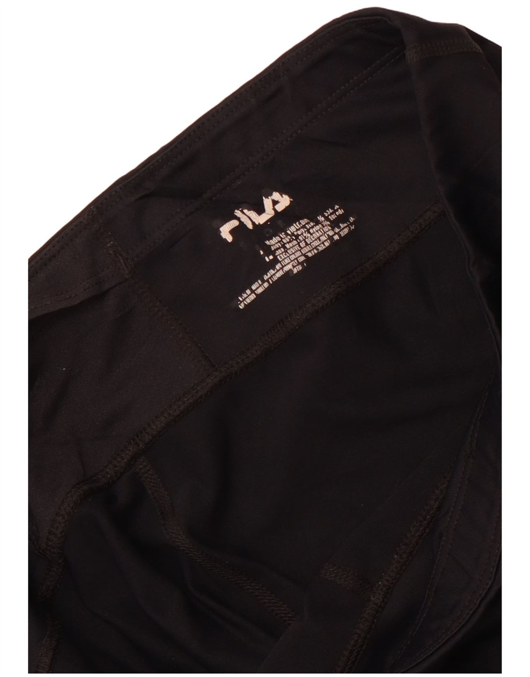 Leggings Capri da donna Fila UK 16 Large nylon nero