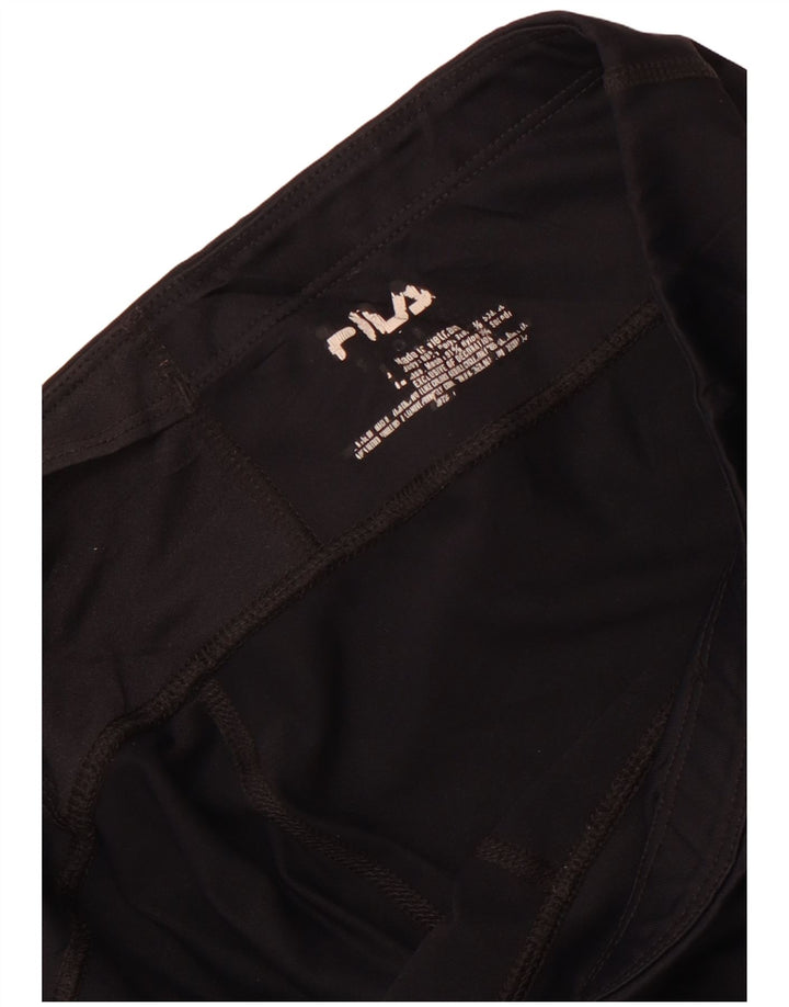 Leggings Capri da donna Fila UK 16 Large nylon nero