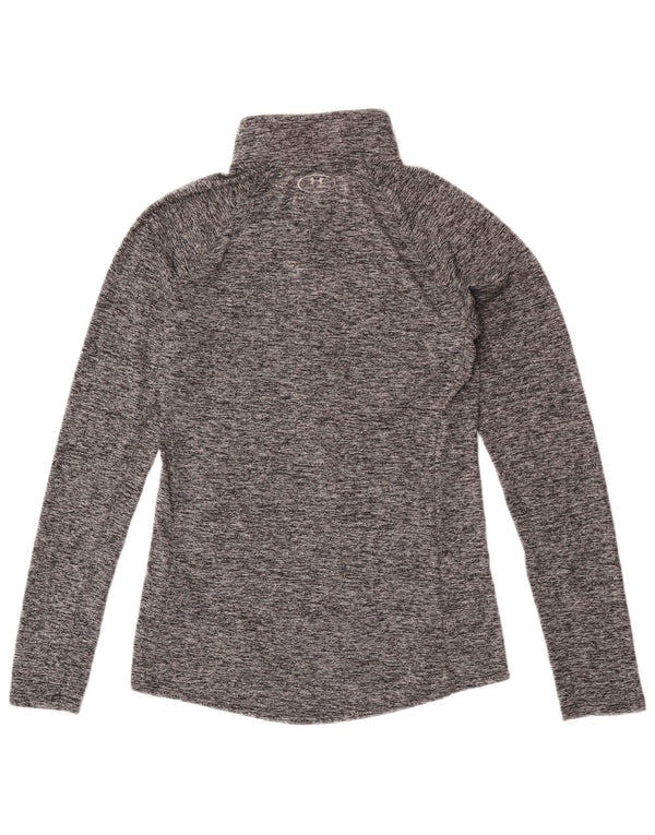 Under Armour Uomo Heat Gear Pullover Tuta da ginnastica Top Small Grigio screziato