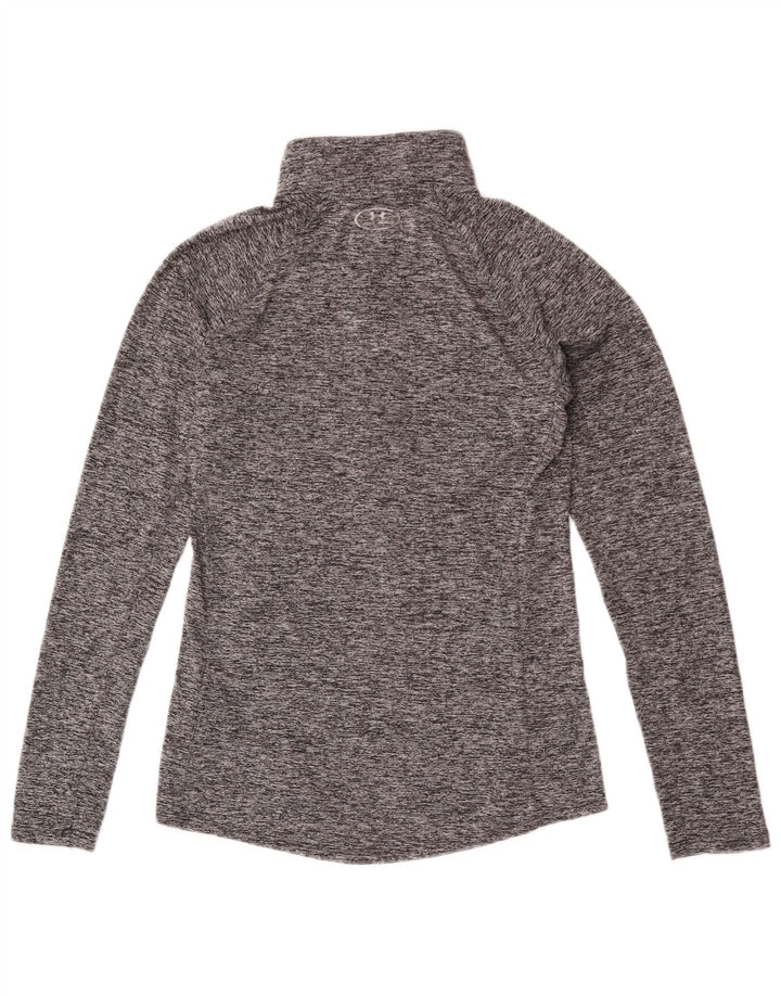 Under Armour Uomo Heat Gear Pullover Tuta da ginnastica Top Small Grigio screziato