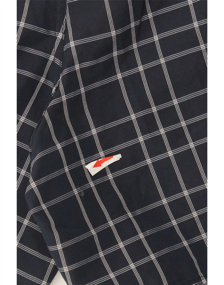 Pantaloncini da bagno da uomo Umbro 2XL Poliestere a quadri blu navy