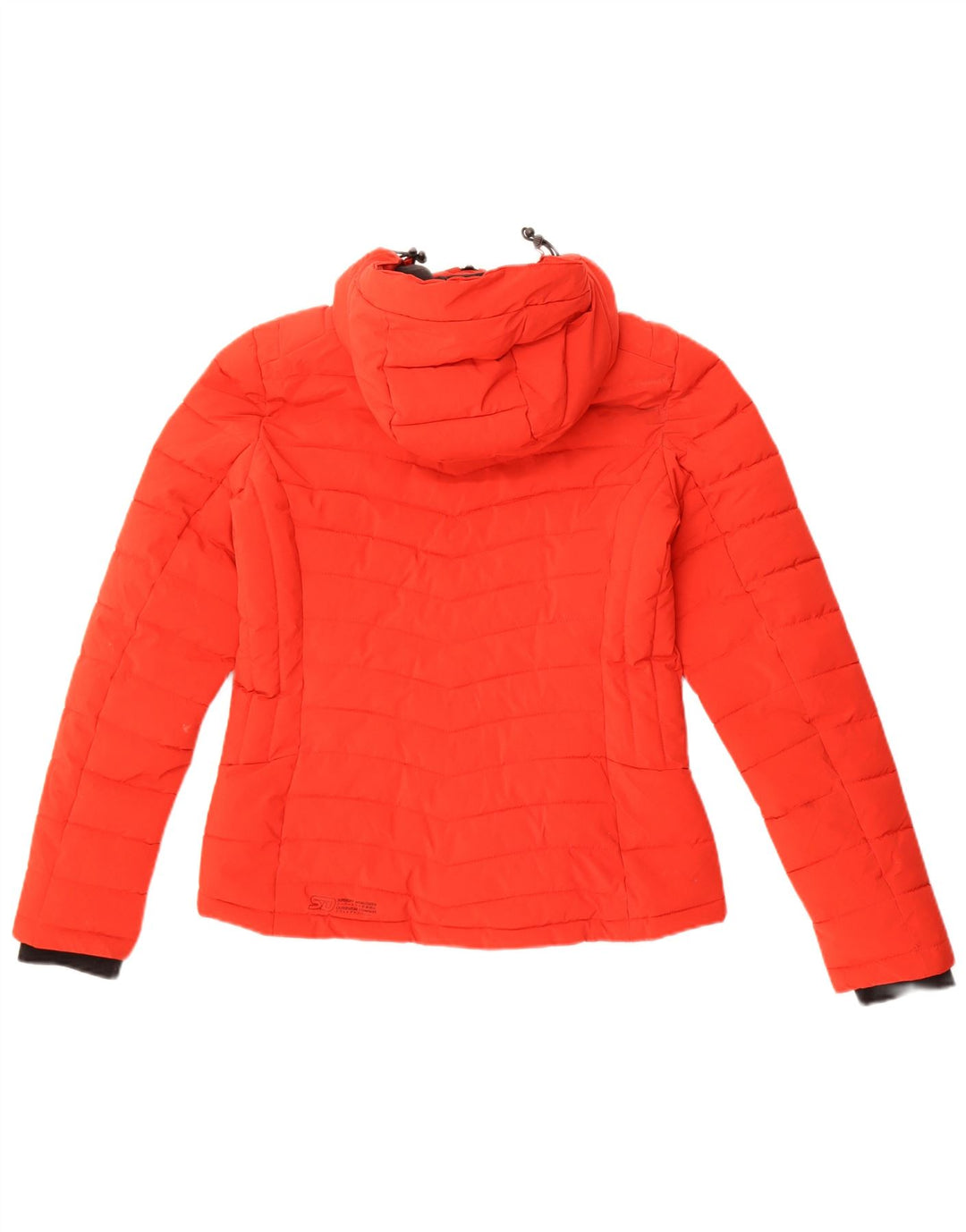 Giacca imbottita con cappuccio da donna Superdry UK 8 Small Poliestere rosso