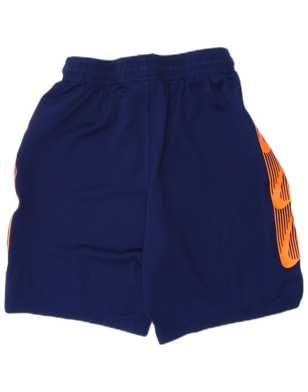 Pantaloncini sportivi Nike da ragazzo Dri Fit Graphic 10-11 anni medio blu navy