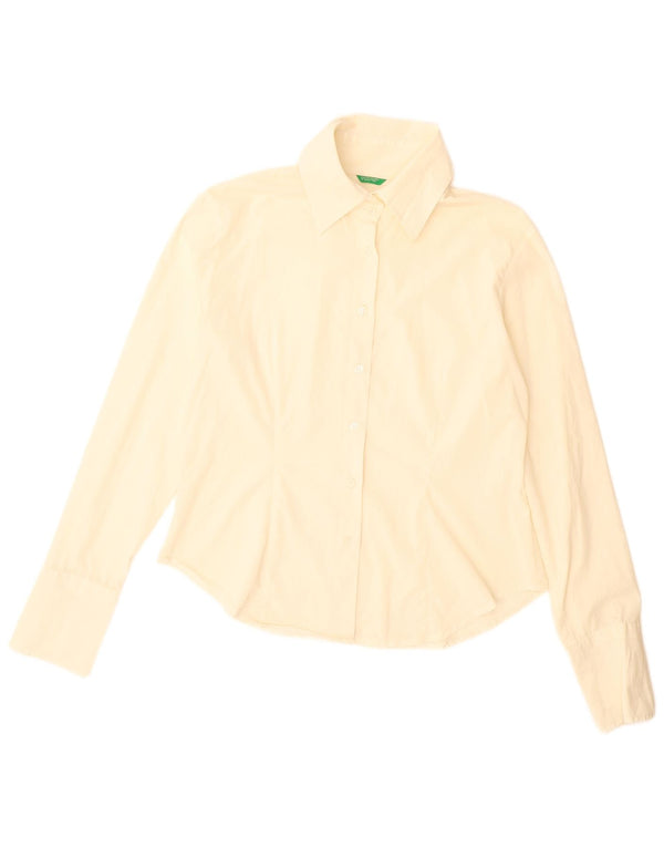Camicia da donna Benetton UK 16 grande bianco sporco