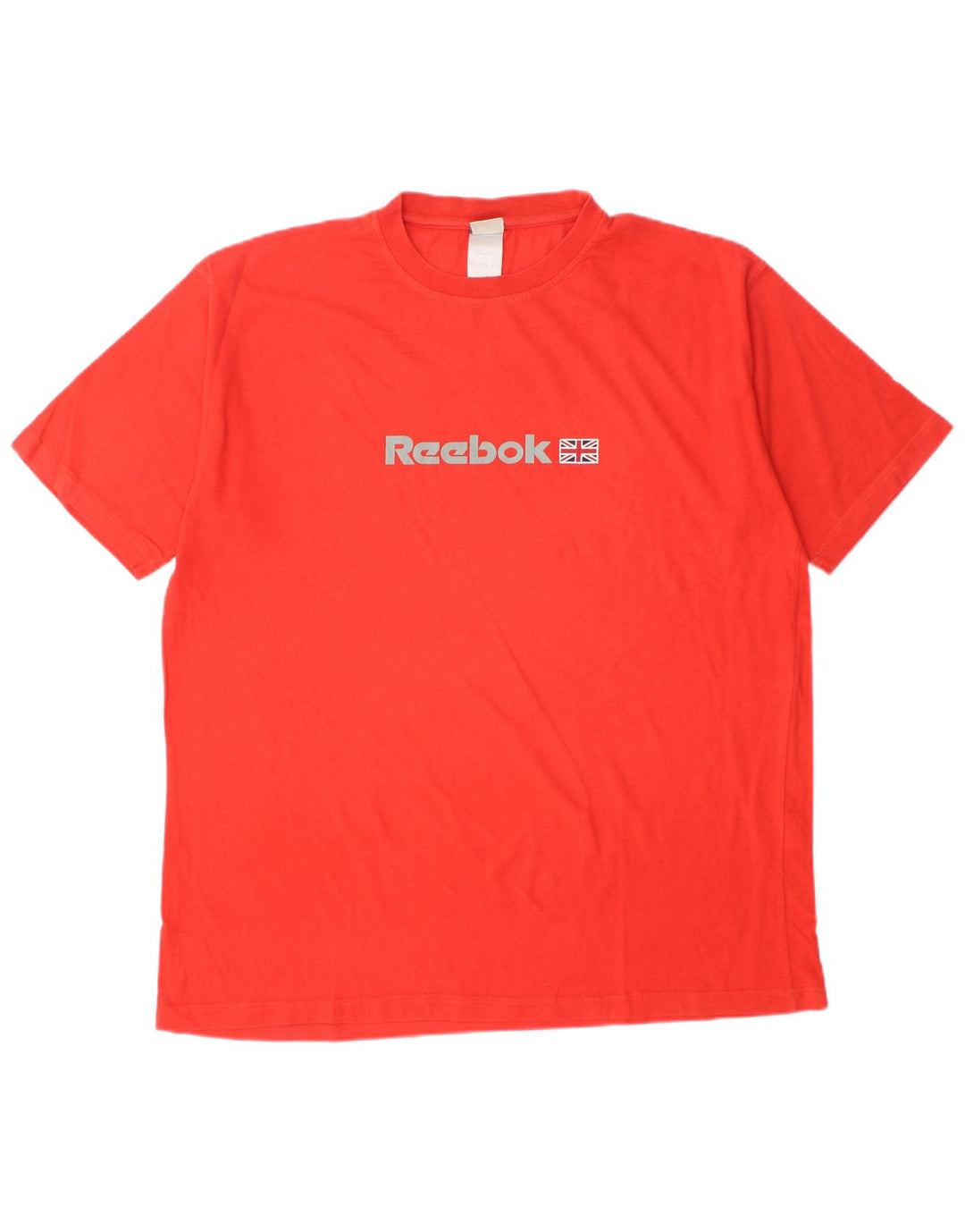 REEBOK T-shirt grafica da uomo Top grande in cotone rosso