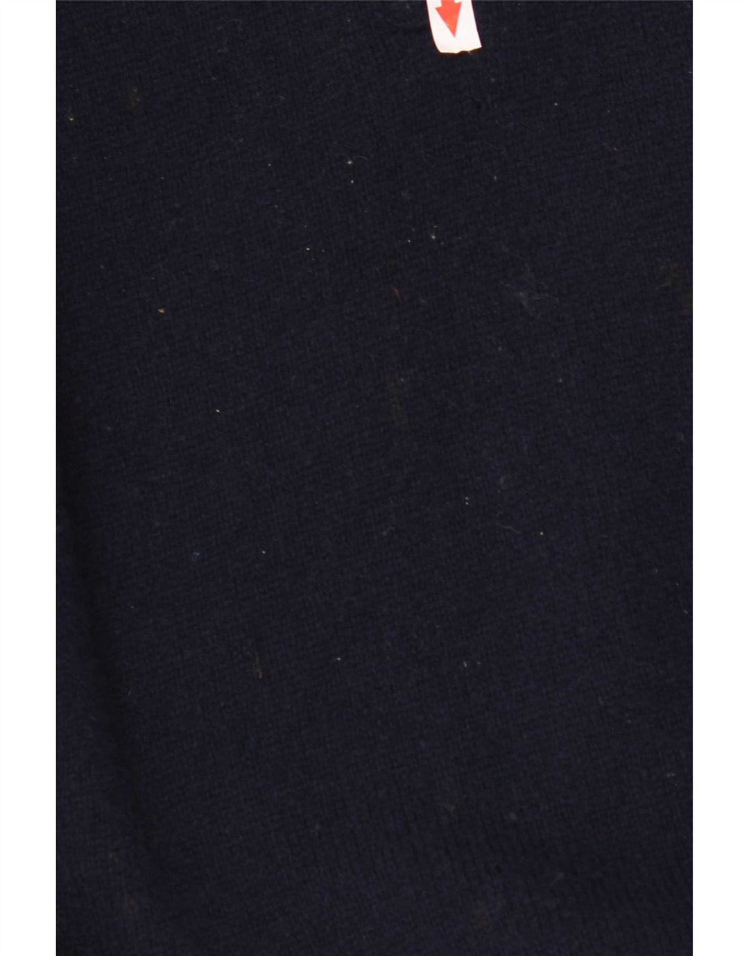 Musto Maglione da uomo con zip e collo grande in lana d'agnello blu navy