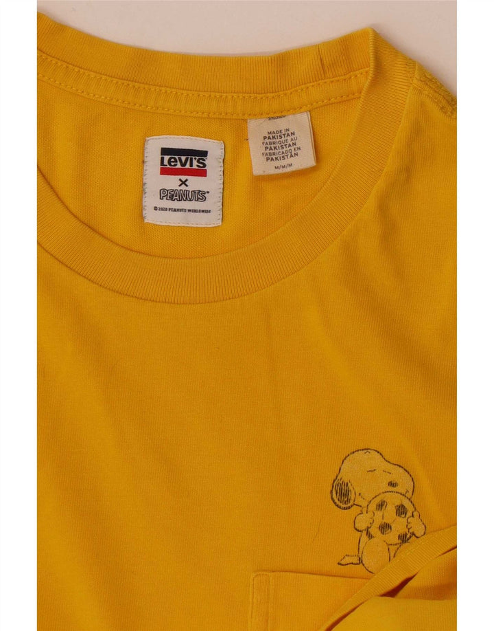 Maglietta Levi's da uomo dei Peanuts, gialla media
