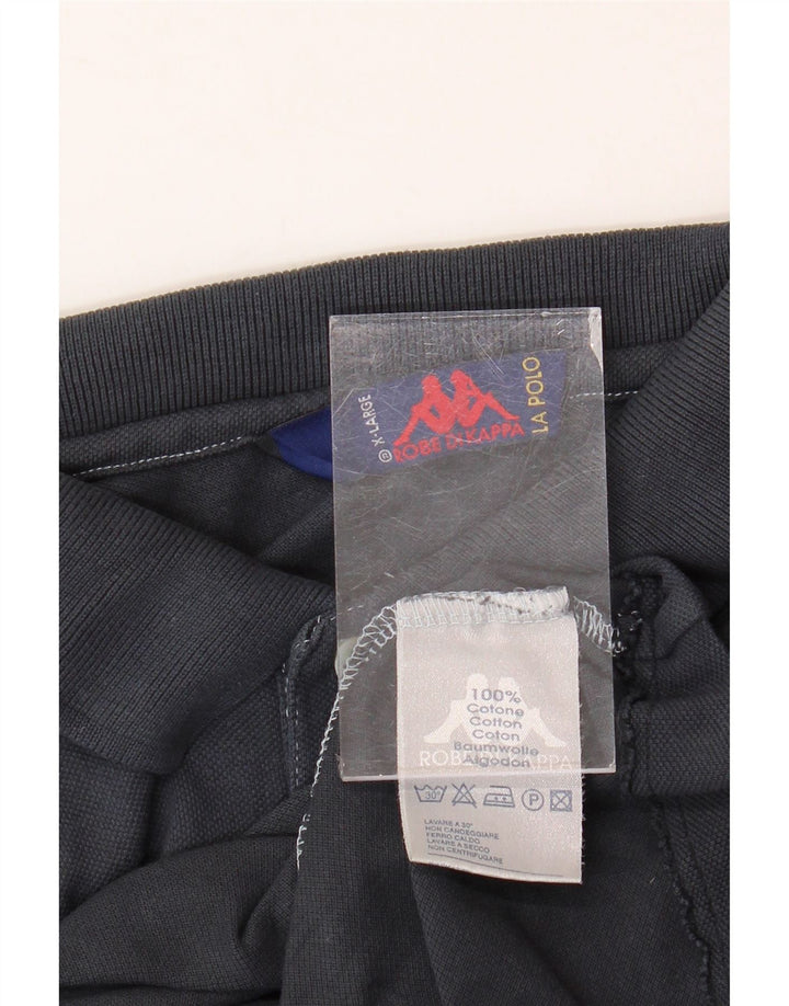 Polo KAPPA da uomo XL in cotone blu navy