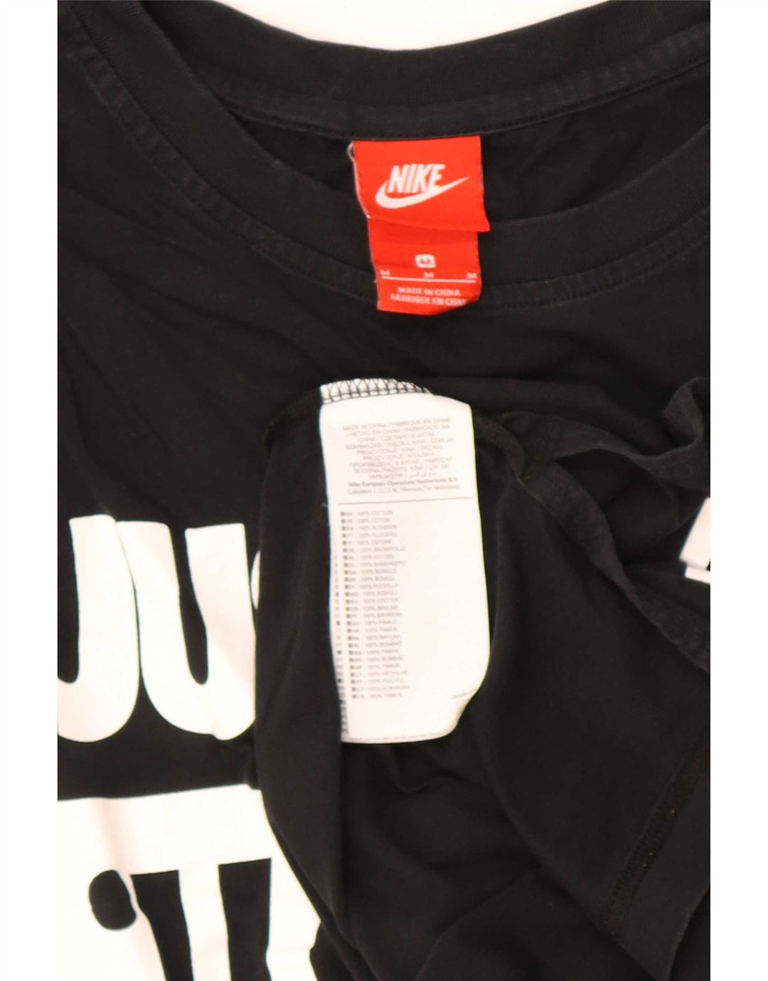 Canotta grafica da uomo Nike Top in cotone color block medio nero